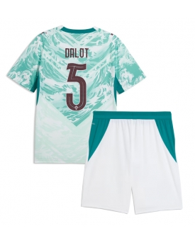 Billige Fotballdrakt Portugal Diogo Dalot #5 Replika Bortedraktsett Barn VM 2026 Kortermet (med bukser)